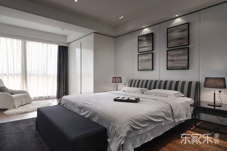 湘潭萬(wàn)境水岸88平米現(xiàn)代風(fēng)格裝修案例